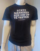 Echte Mannekes T-Shirt - zwart met witte opdruk