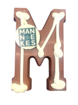 Gedecoreerde  Callebaut chocoladeletter &#039;M&#039; Melk - 240 gr