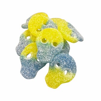 Matthijs Zure Duo Skulls Geel/Blauw - Veggie