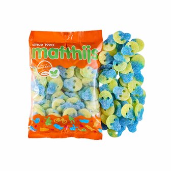 Matthijs Zure Duo Skulls Geel/Blauw - Veggie