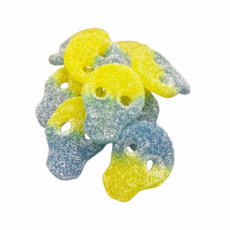 Matthijs Zure Duo Skulls Geel/Blauw - Veggie