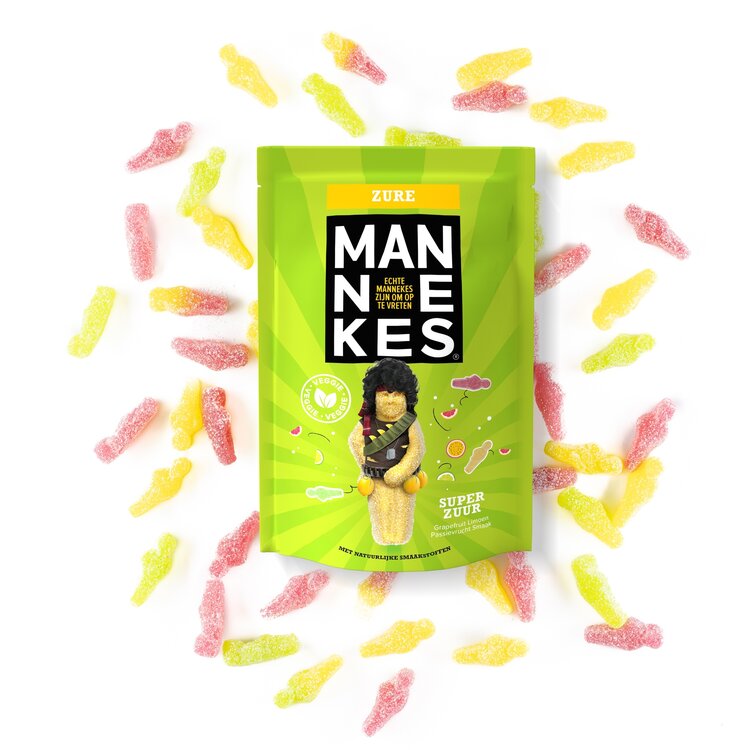 Echte Mannekes - Zure 225g (Veggie)